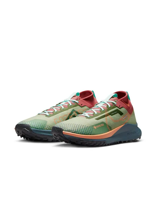 Кроссовки react pegasus trail 4 gore-tex 'alligator orange trance' Nike — изображение 3 из 4, зеленый