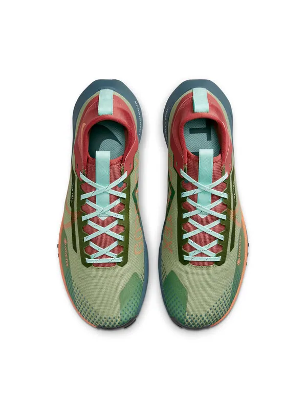 Кроссовки react pegasus trail 4 gore-tex 'alligator orange trance' Nike — изображение 4 из 4, зеленый
