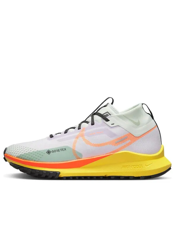 Кроссовки react pegasus trail 4 gore-tex 'barely grape total orange' Nike — изображение 1 из 4, белый/серый/зеленый