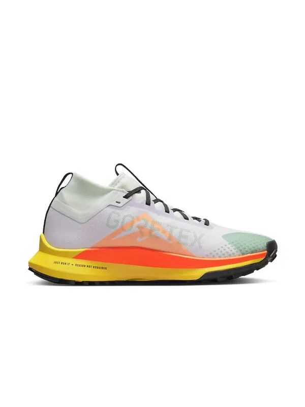 Кроссовки react pegasus trail 4 gore-tex 'barely grape total orange' Nike — изображение 2 из 4, белый/серый/зеленый