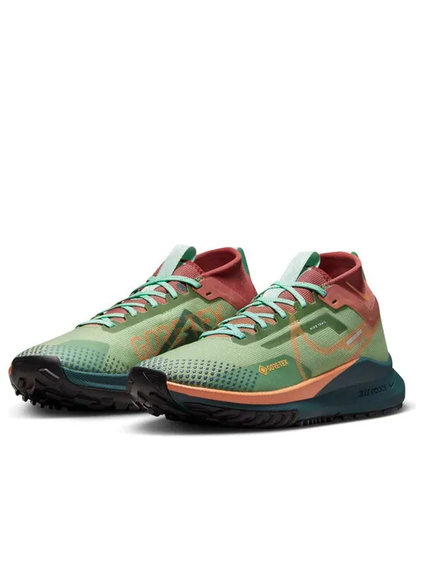 Кроссовки react pegasus trail 4 gore-tex 'alligator orange trance' Nike — изображение 3 из 4, зеленый