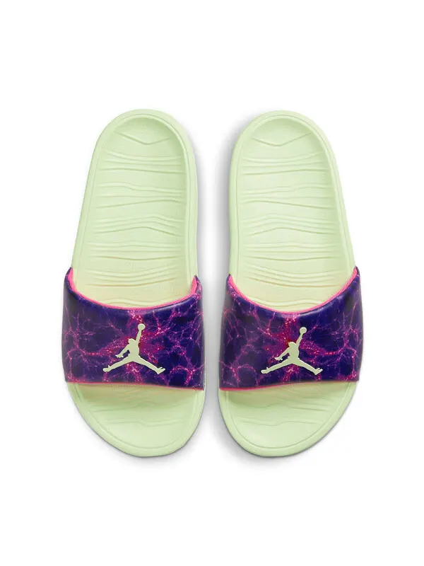 Тапочки x Лука Дончич перерыв слайд Air Jordan — изображение 3 из 4, зеленый/фиолетовый