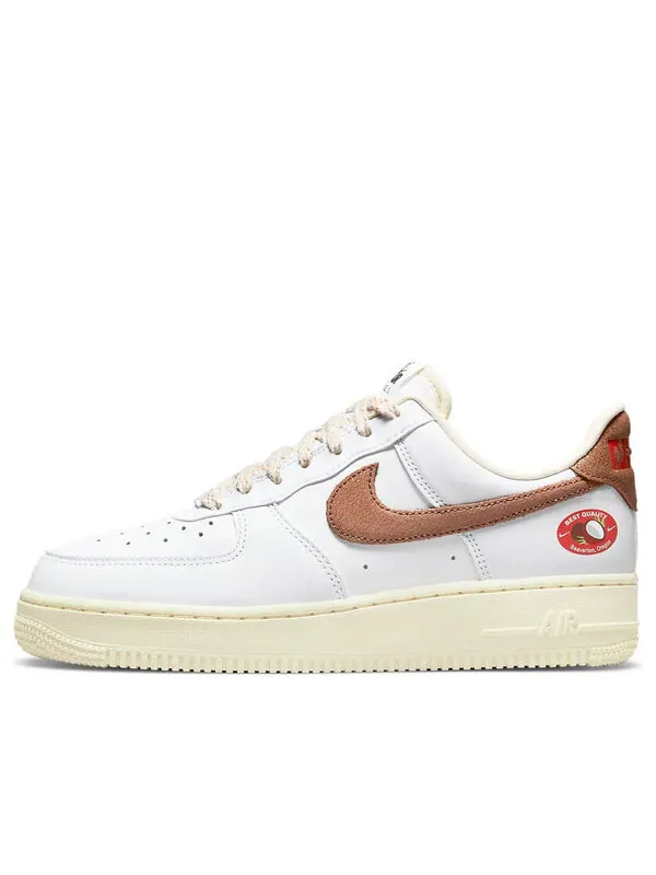 Кроссовки air force 1 low '07 lx 'coconut' Nike — изображение 1 из 4, белый/коричневый