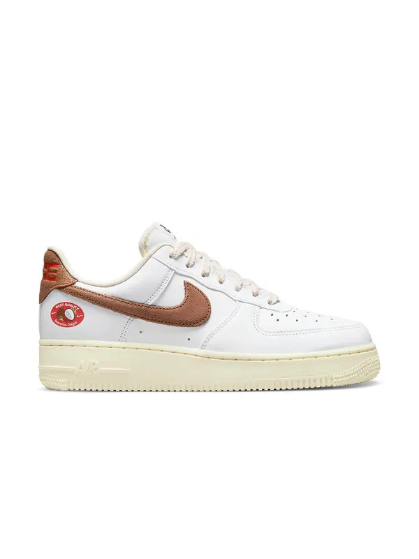 Кроссовки air force 1 low '07 lx 'coconut' Nike — изображение 2 из 4, белый/коричневый