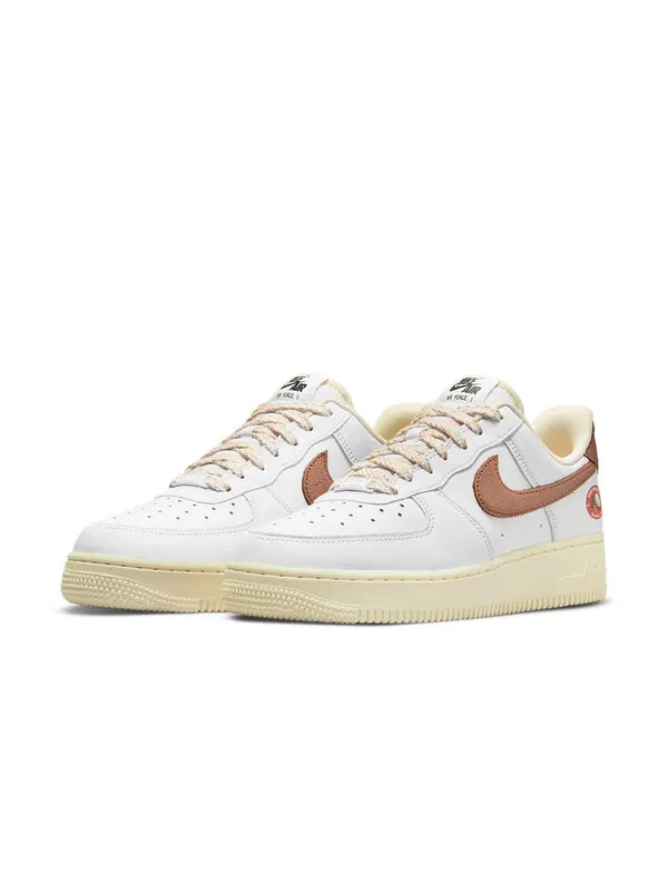 Кроссовки air force 1 low '07 lx 'coconut' Nike — изображение 3 из 4, белый/коричневый