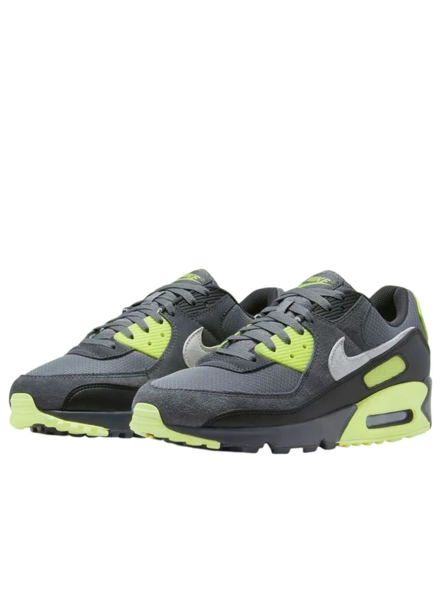 Кроссовки Nike Air Max 90 'Smoke Grey Light Lemon Twist' — изображение 3 из 6, серый/светлый