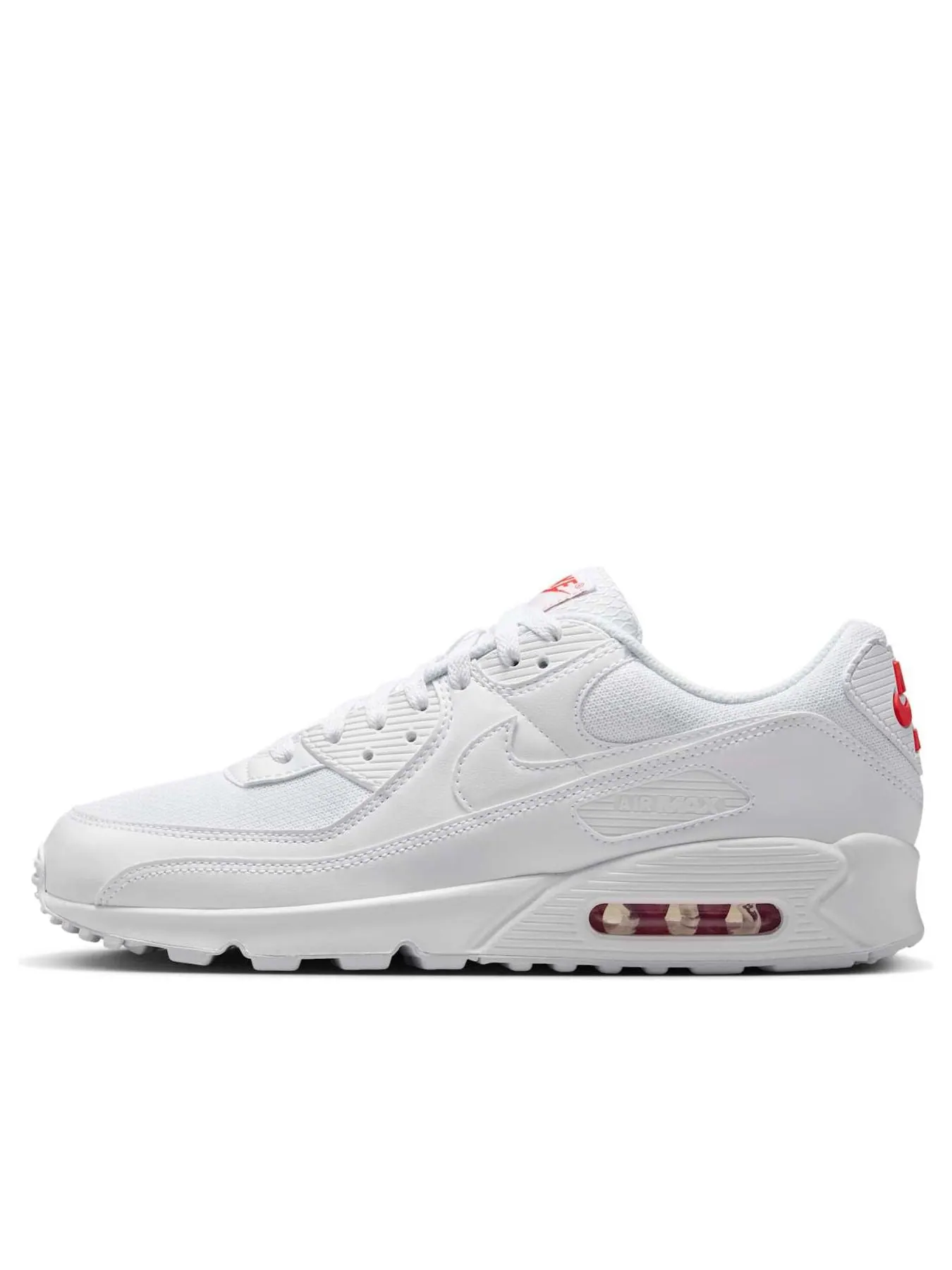 Кроссовки Nike Air Max 90 'White Light Crimson' — изображение 1 из 6, белый
