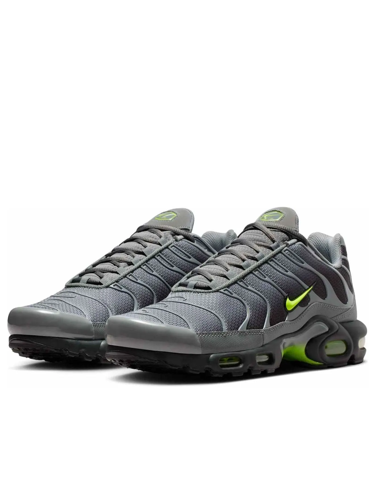 Кроссовки Nike Air Max Plus 'Smoke Grey Volt' — изображение 4 из 6, серый
