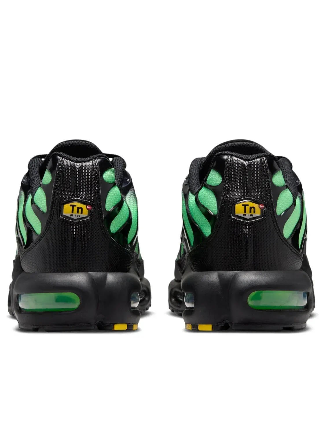 Мужские кроссовки с шнуровкой Air Max Plus Black Illusion Green Nike — изображение 4 из 7, черный