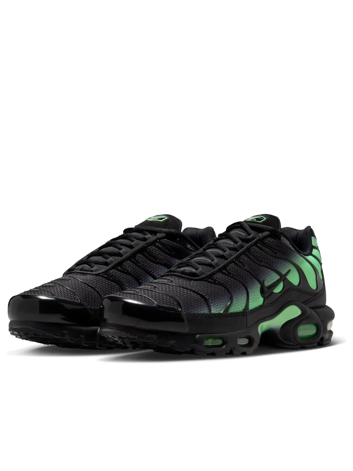 Мужские кроссовки с шнуровкой Air Max Plus Black Illusion Green Nike — изображение 5 из 7, черный