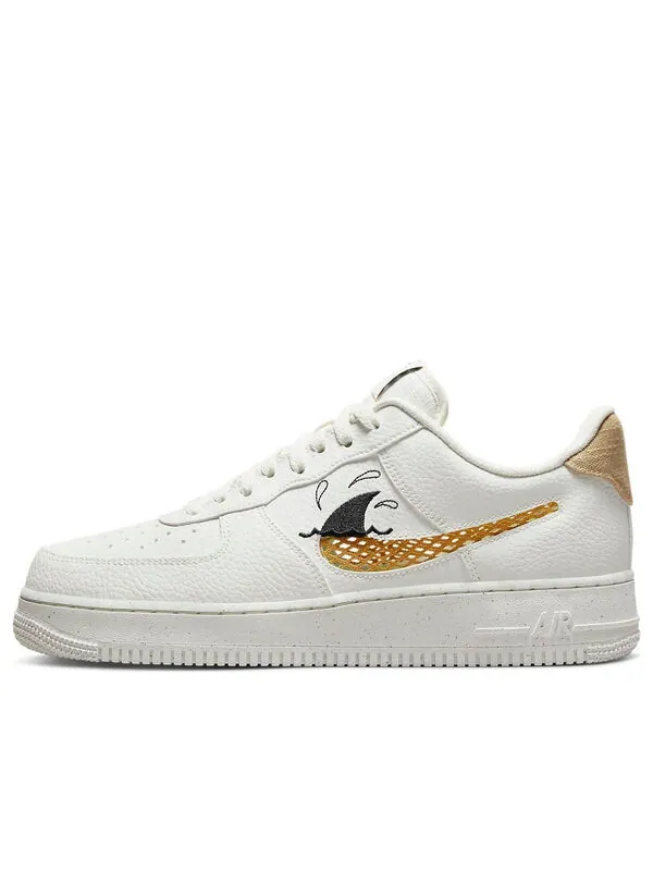 Кроссовки air force 1 low '07 lv8 next nature 'sun club - white shark's fin' Nike — изображение 1 из 4, белый/желтый/черный