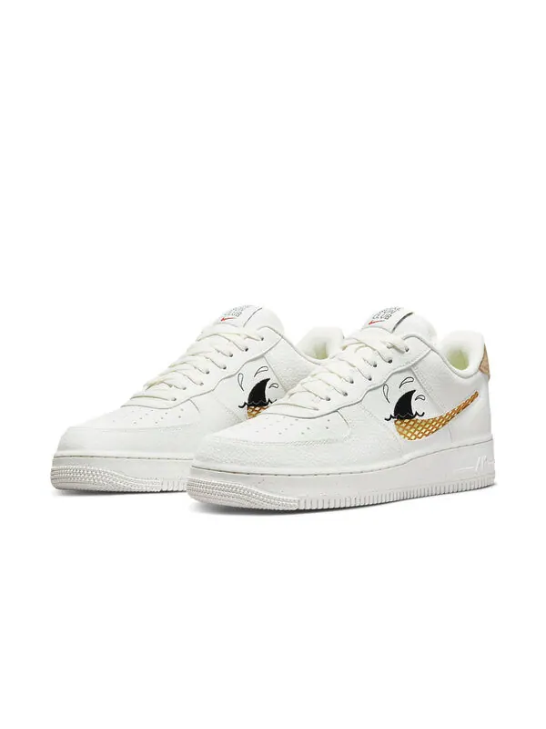 Кроссовки air force 1 low '07 lv8 next nature 'sun club - white shark's fin' Nike — изображение 3 из 4, белый/желтый/черный