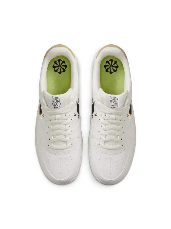 Кроссовки air force 1 low '07 lv8 next nature 'sun club - white shark's fin' Nike — изображение 4 из 4, белый/желтый/черный