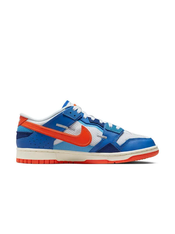 Кроссовки dunk low scrap 'knicks' Nike — изображение 2 из 4, синий/белый/оранжевый