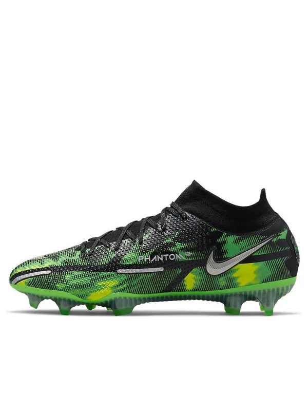 Кроссовки фантом gt2 elite df fg Nike — изображение 1 из 4, черный/зеленый