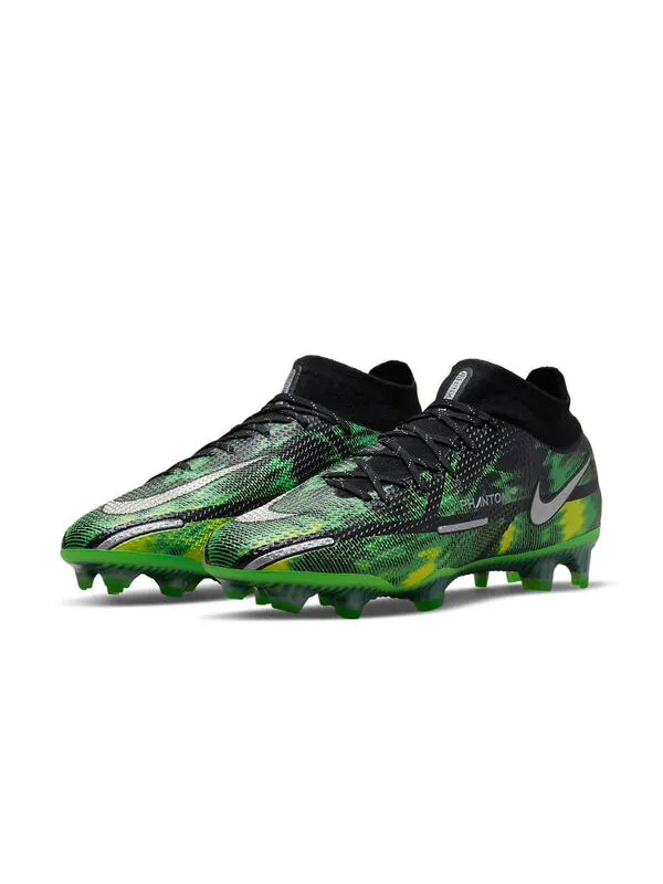 Кроссовки фантом gt2 elite df fg Nike — изображение 4 из 4, черный/зеленый