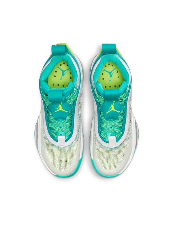 Кроссовки guo ailun x 36 Air Jordan — изображение 3 из 4, белый/желтый/зеленый