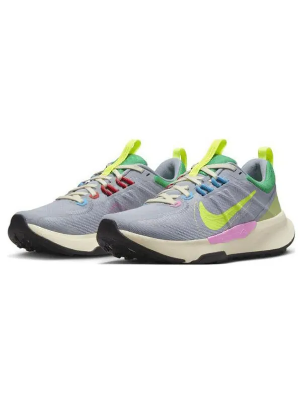 Кроссовки Nike Juniper Trail 2 Next Nature Trail Running Shoes 'Wolf Grey Volt' — изображение 2 из 4, серый//розовый