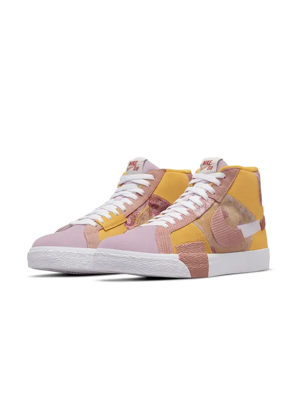 Кроссовки zoom blazer mid premium sb 'paisley pack - sanded gold' Nike — изображение 3 из 4, розовый/желтый