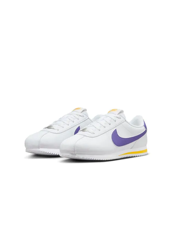 Кроссовки Кортес Nike — изображение 3 из 4, белый//фиолетовый