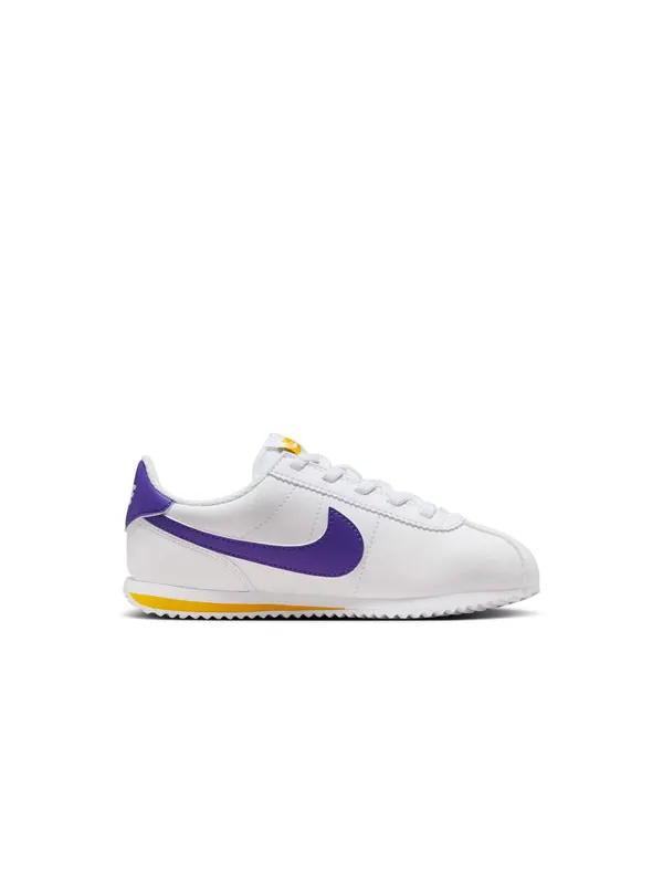 Кроссовки cortez easyon 'white varsity maize varsity purple' Nike — изображение 2 из 4, белый//фиолетовый
