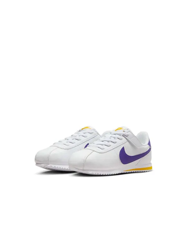 Кроссовки cortez easyon 'white varsity maize varsity purple' Nike — изображение 3 из 4, белый//фиолетовый