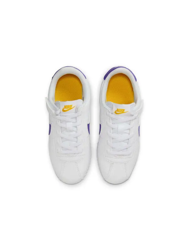 Кроссовки cortez easyon 'white varsity maize varsity purple' Nike — изображение 4 из 4, белый//фиолетовый