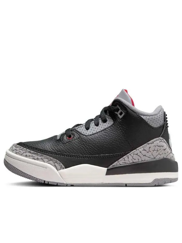 Кроссовки 3 og 'black cement' 2024 Air Jordan — изображение 1 из 4, черный/красный/серый