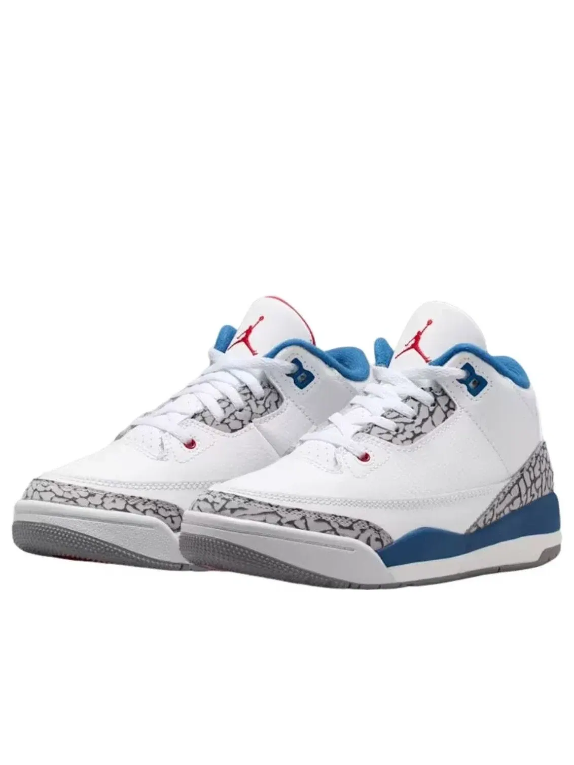 Детские кроссовки для мальчиков Air Jordan 3 Retro True Blue — изображение 2 из 5, белый