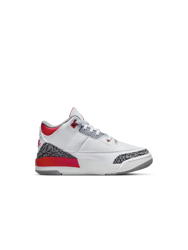 Кроссовки 3 ретро Air Jordan — изображение 2 из 4, белый/красный/черный