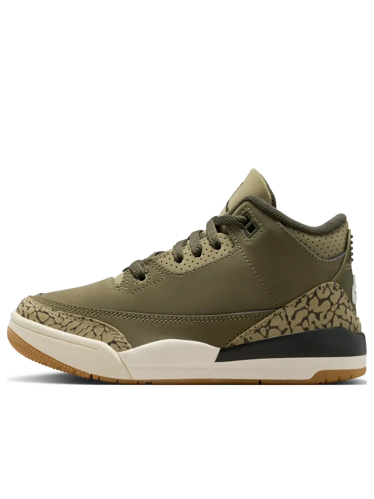 Кроссовки (PS) Air Jordan 3 Retro 'Family Affair' — изображение 1 из 6, оливковый зеленый