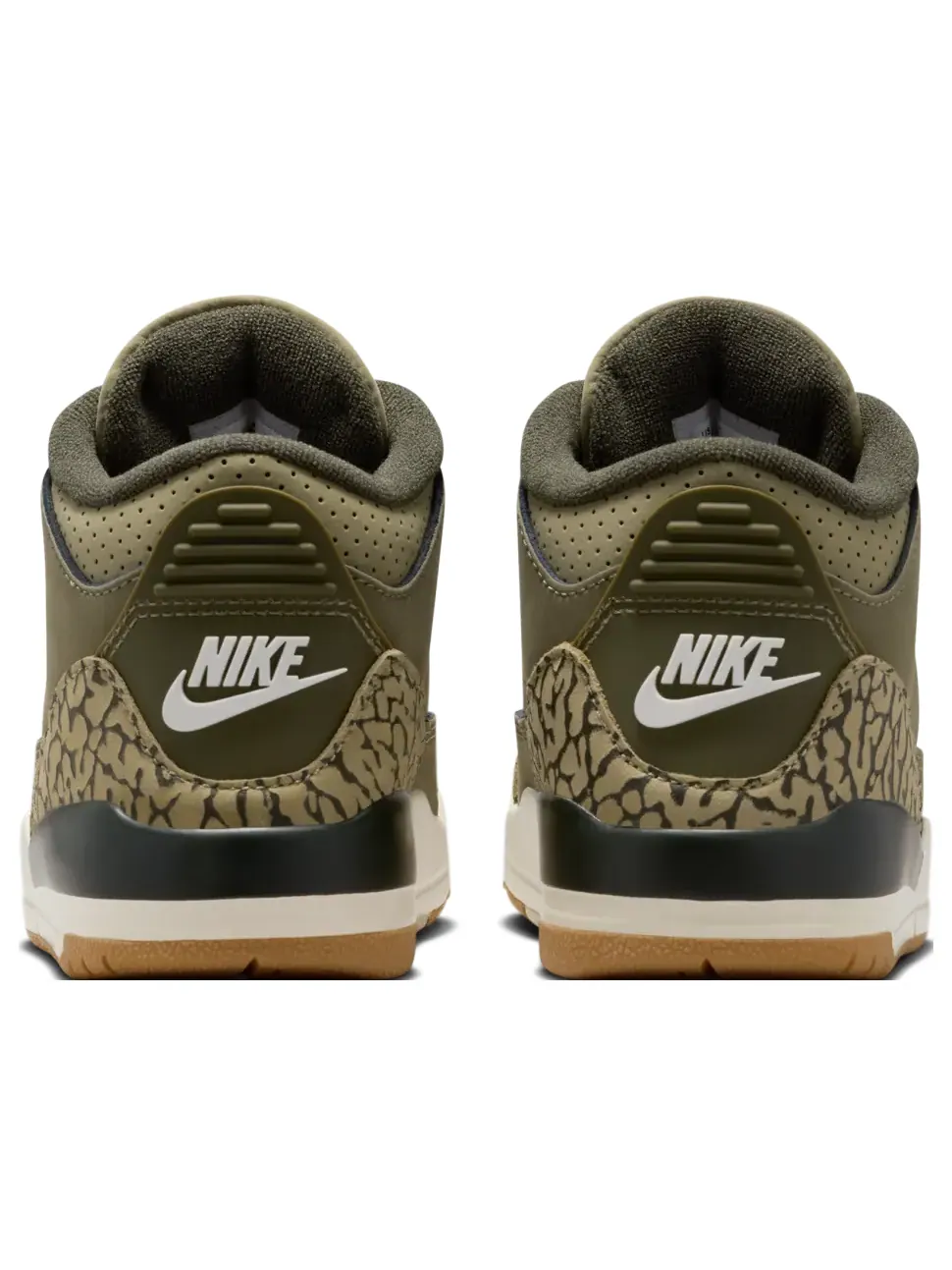 Кроссовки (PS) Air Jordan 3 Retro 'Family Affair' — изображение 3 из 6, оливковый зеленый