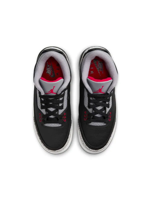 Кроссовки 3 og 'black cement' 2024 Air Jordan — изображение 4 из 4, черный/красный/серый