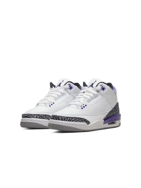 Кроссовки 3 ретро Air Jordan — изображение 3 из 4, черный/белый/фиолетовый