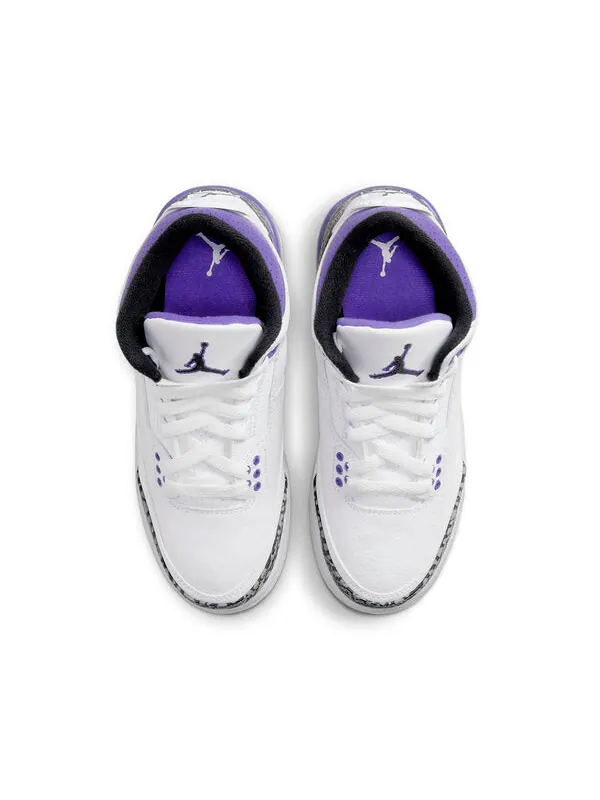 Кроссовки 3 ретро Air Jordan — изображение 4 из 4, черный/белый/фиолетовый