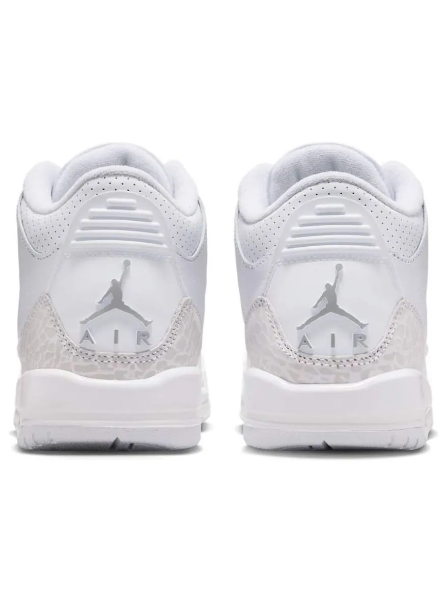 Кроссовки (GS) Air Jordan 3 'Pure Money' — изображение 5 из 6, белый