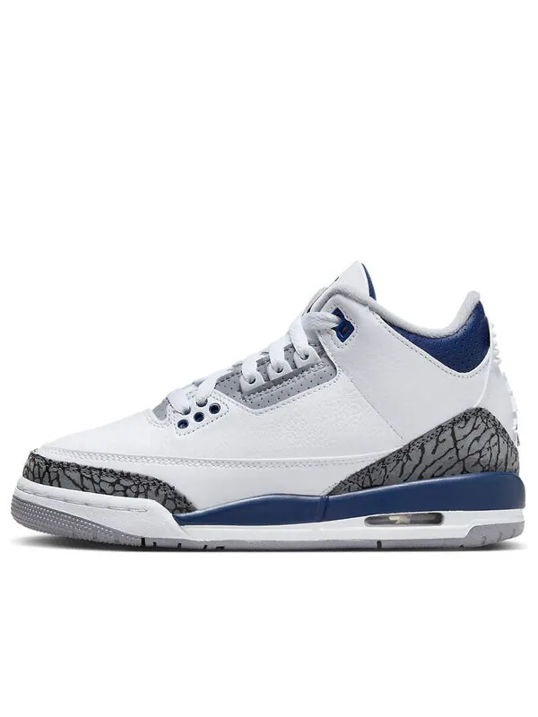 Кроссовки (GS) Air Jordan 3 Retro 'Midnight Navy' — изображение 1 из 4