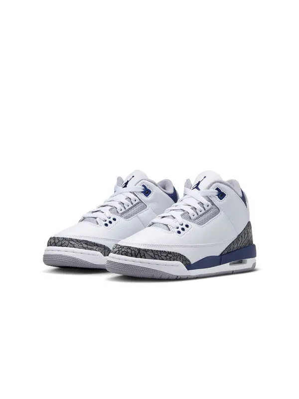 Кроссовки (GS) Air Jordan 3 Retro 'Midnight Navy' — изображение 2 из 4