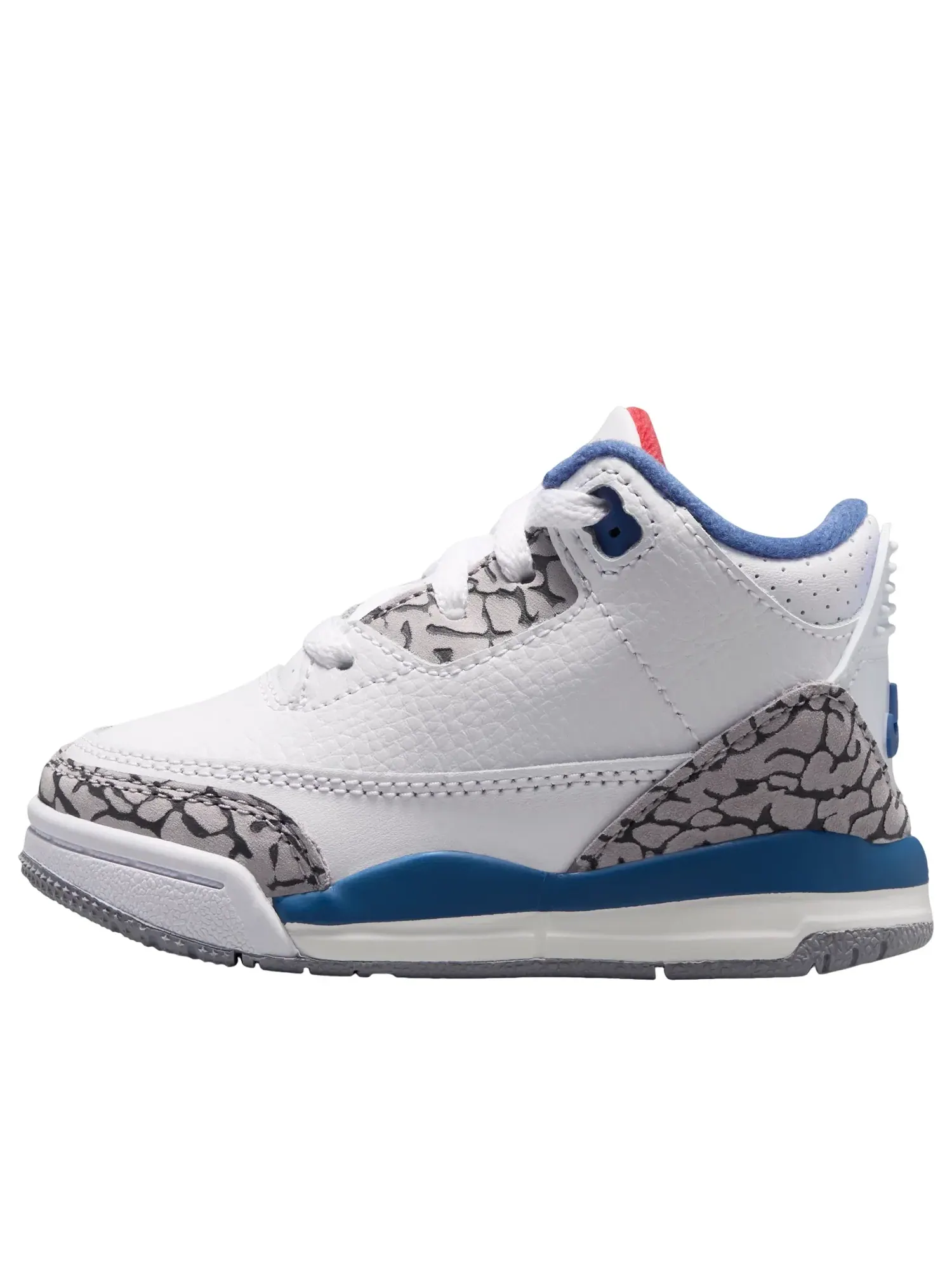 Детские кроссовки с кожаным верхом Air Jordan 3 Retro True Blue — изображение 1 из 6, белый