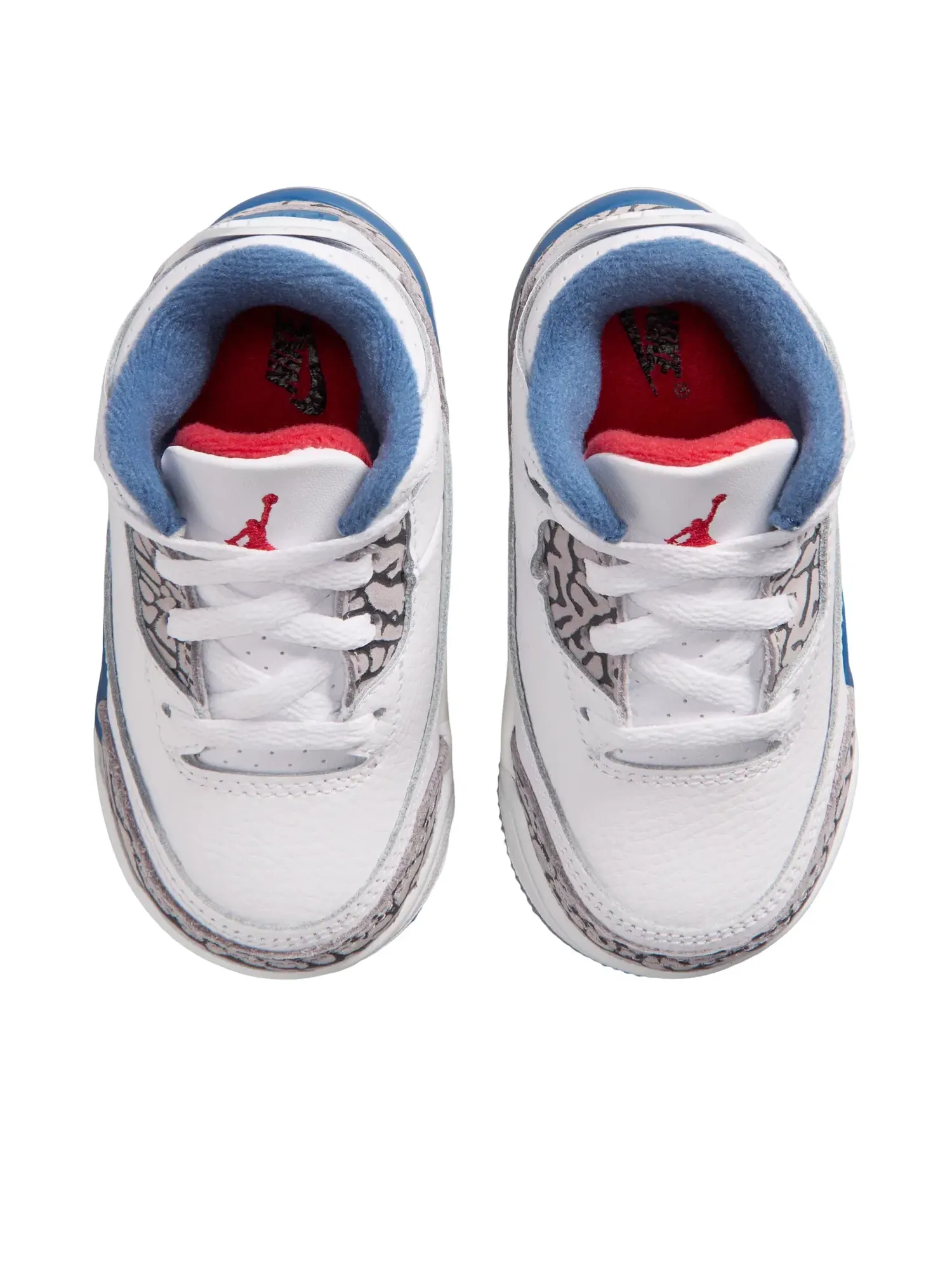 Детские кроссовки с кожаным верхом Air Jordan 3 Retro True Blue — изображение 4 из 6, белый