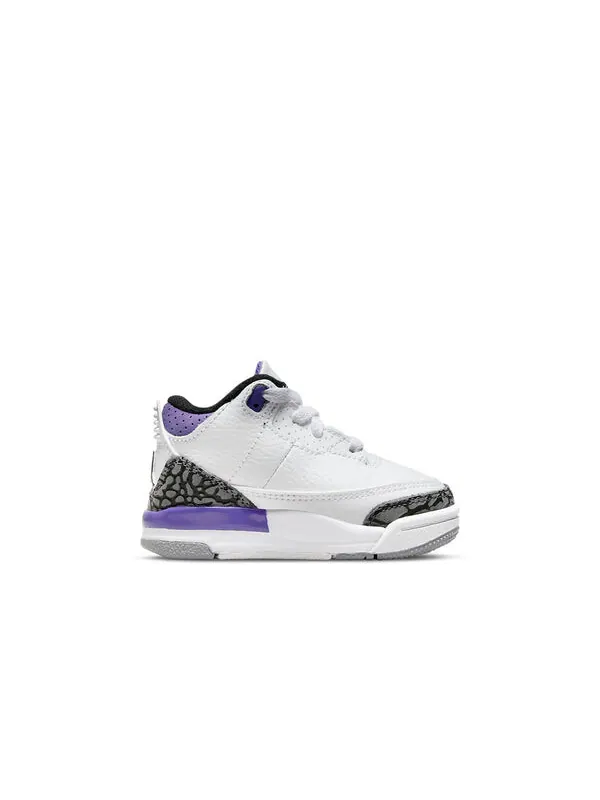 Кроссовки 3 ретро Air Jordan — изображение 2 из 4, белый/фиолетовый