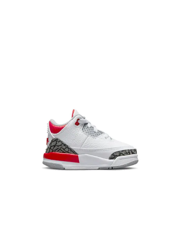 Кроссовки 3 ретро Air Jordan — изображение 2 из 4, белый/красный/черный
