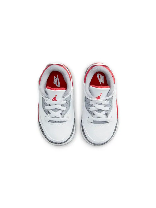 Кроссовки 3 ретро Air Jordan — изображение 4 из 4, белый/красный/черный