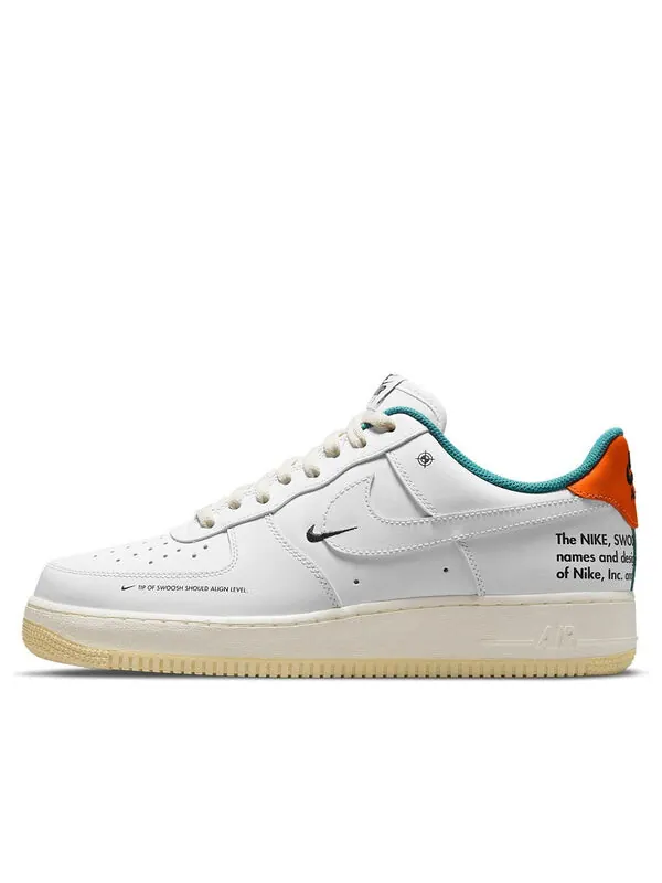 Кроссовки air force 1 '07 le 'starfish' Nike — изображение 1 из 4, белый/зеленый/оранжевый