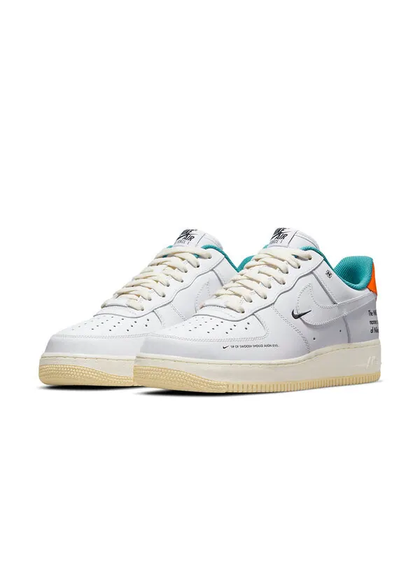 Кроссовки air force 1 '07 le 'starfish' Nike — изображение 3 из 4, белый/зеленый/оранжевый