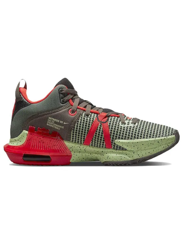Кроссовки Nike LeBron Witness 7 EP 'Black Crimson Alligator' — изображение 2 из 4, черный/яркий