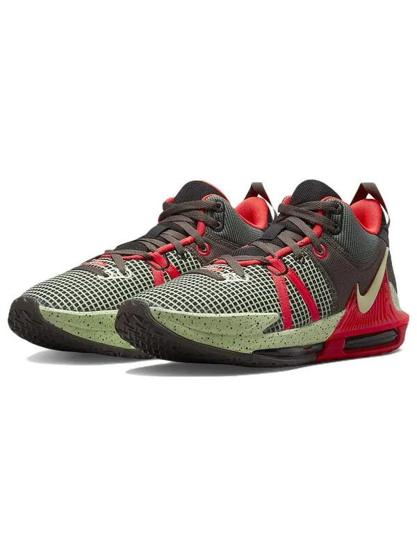 Кроссовки Nike LeBron Witness 7 EP 'Black Crimson Alligator' — изображение 3 из 4, черный/яркий