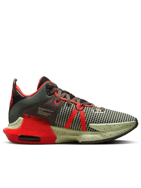 Кроссовки lebron witness 7 'bright crimson alligator' Nike — изображение 2 из 4, черный/яркий