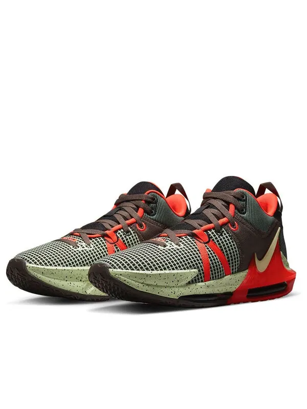 Кроссовки lebron witness 7 'bright crimson alligator' Nike — изображение 3 из 4, черный/яркий