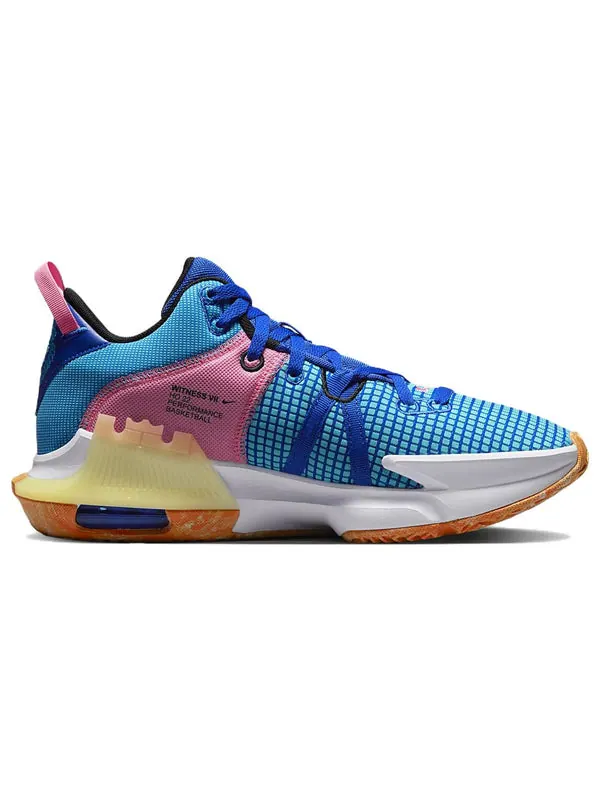 Кроссовки lebron witness 7 'hyper royal pink' Nike — изображение 3 из 4, синий/белый/черный